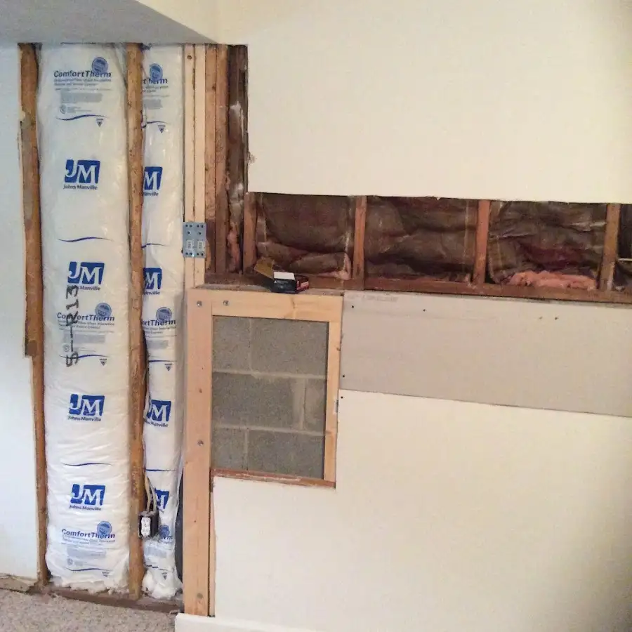 Wall insulation replacement during Contents Cleaning & Restoration in Pikeville